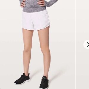 Lululemon Hotty Hot Short II *Long 4" White